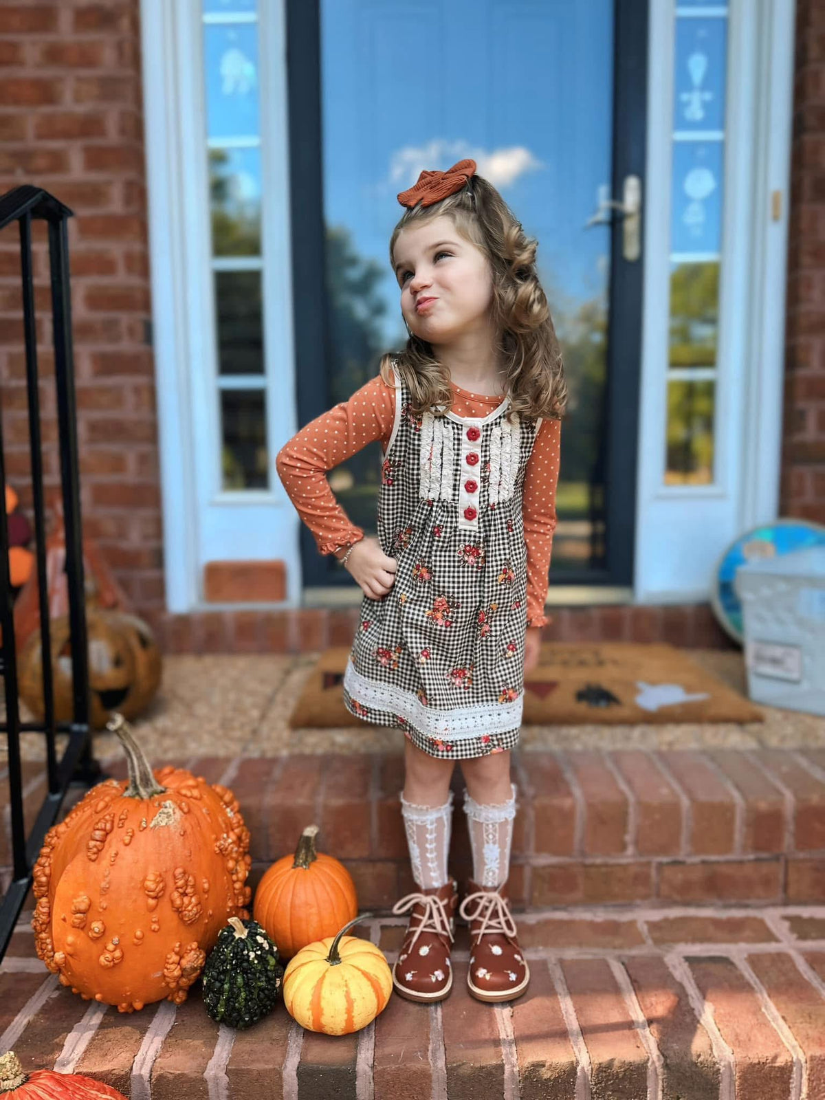 Embroidered Brown Will Marie