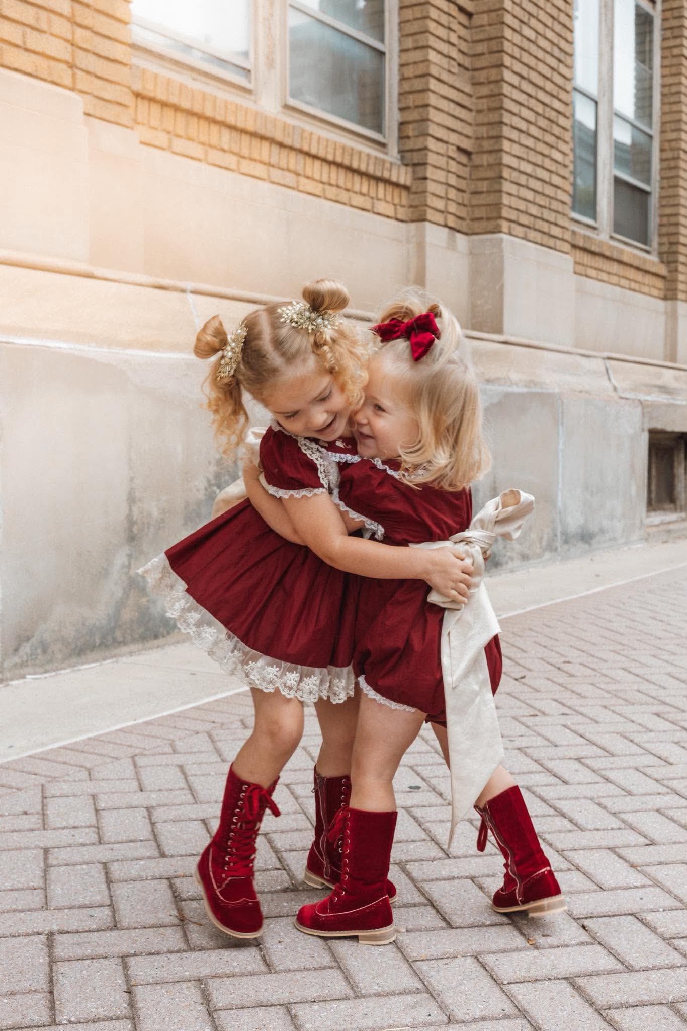 Pre Order Maroon Velvet Knee High Boots