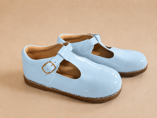 Patent Light Blue t bar