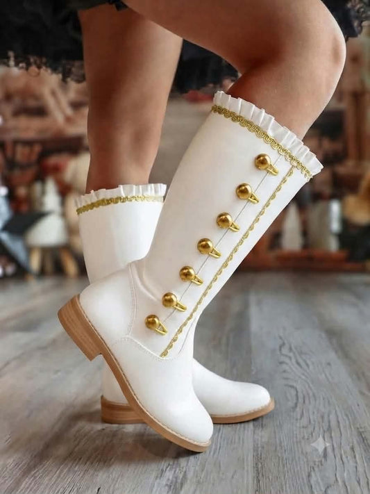Pre Order White Clarabella Boot