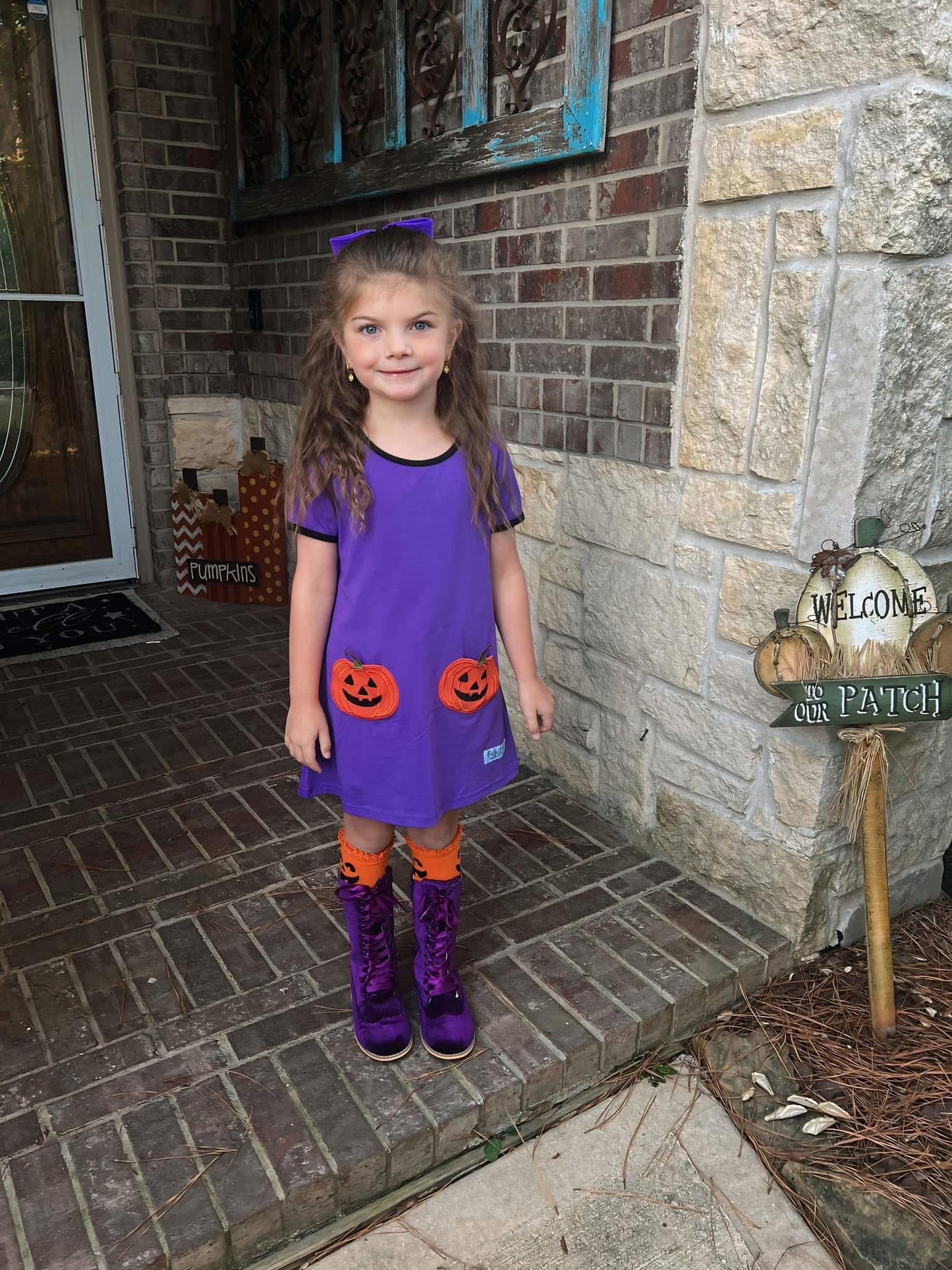 Purple Velvet Lace Up Boot