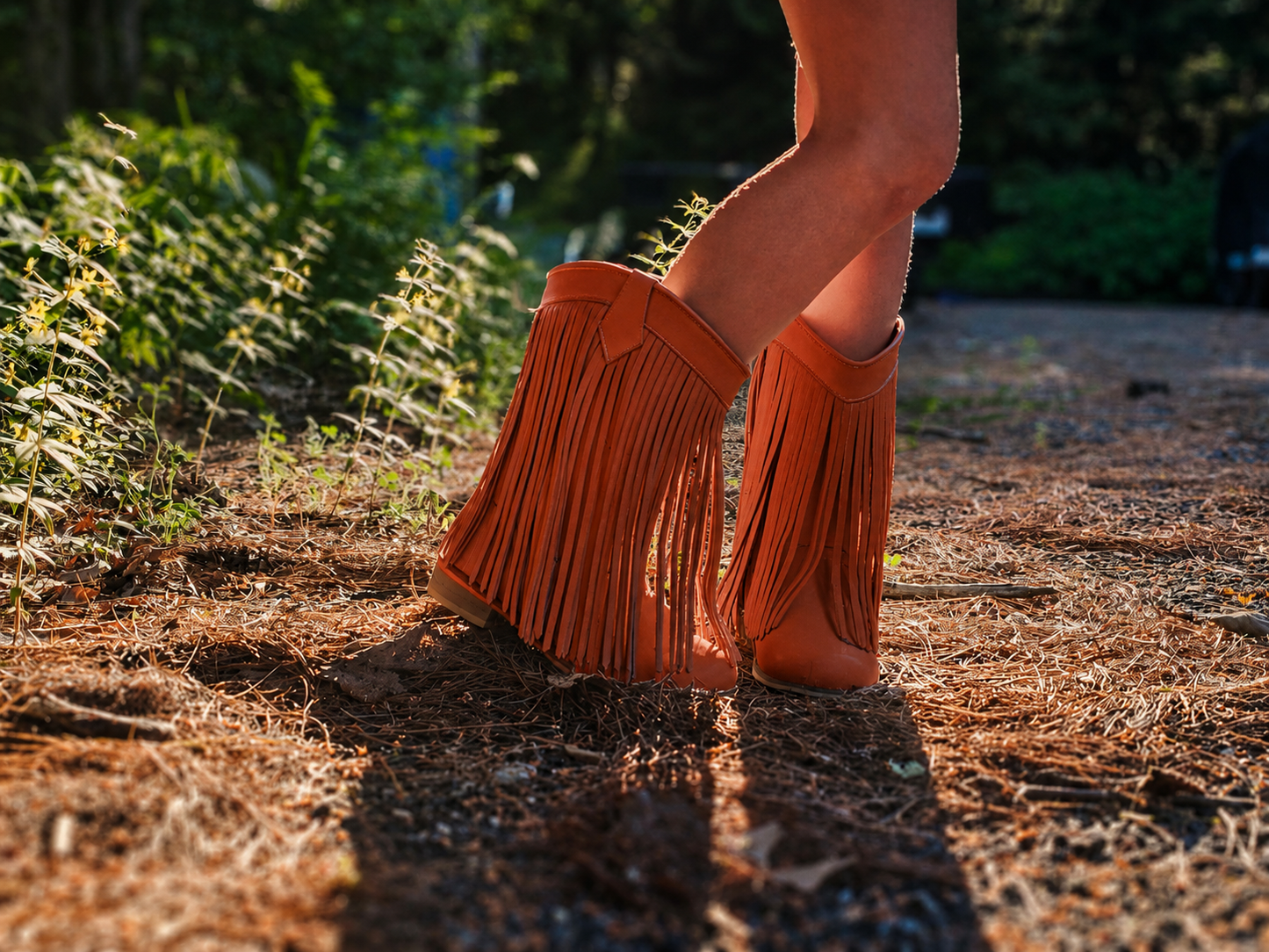 Pre Order Burnt Orange Fringe Boots