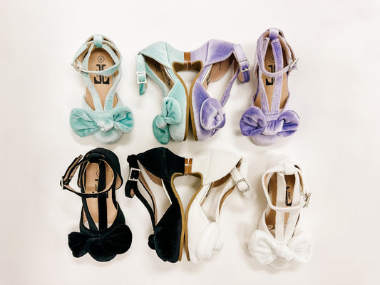 Ice blue heels