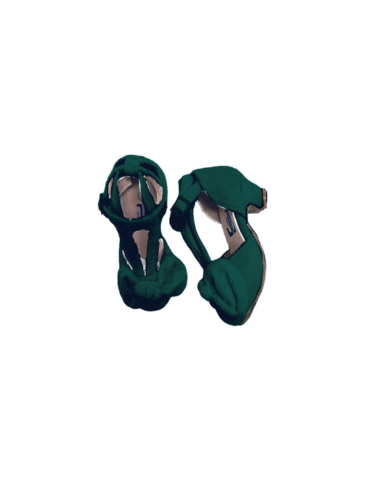 Evergreen Satin Heels