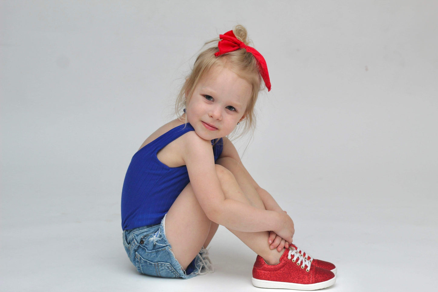 Red Sparkle Sneakers