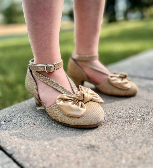 Gold Sparkle Heels
