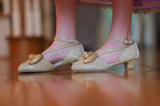 Gold Sparkle Heels