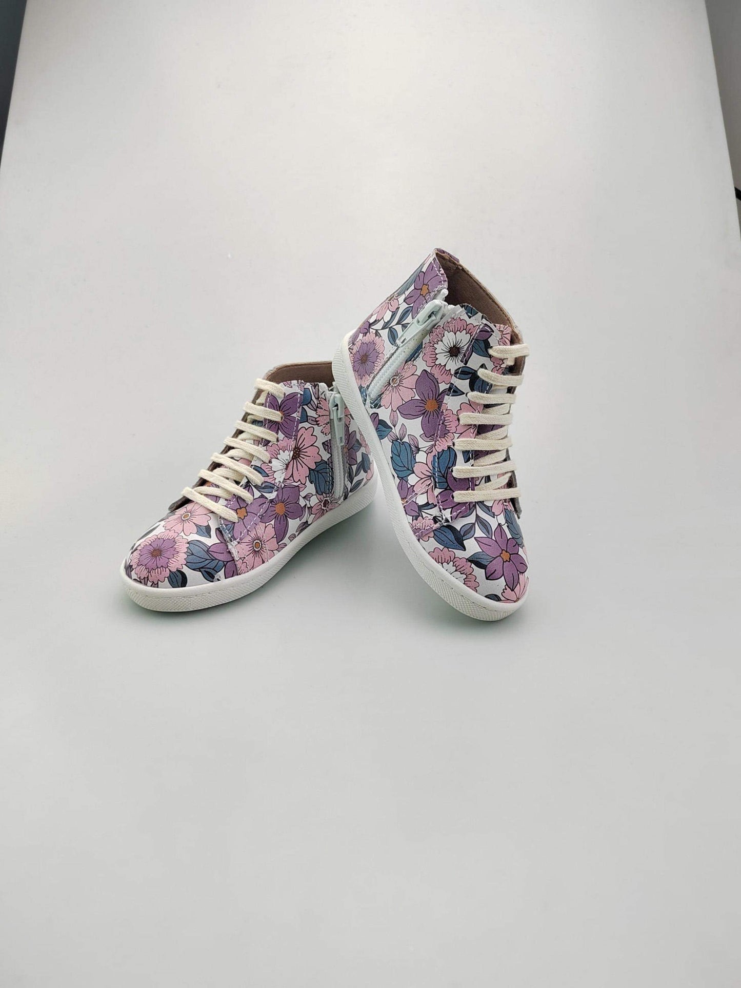 Floral High-top Sneakers