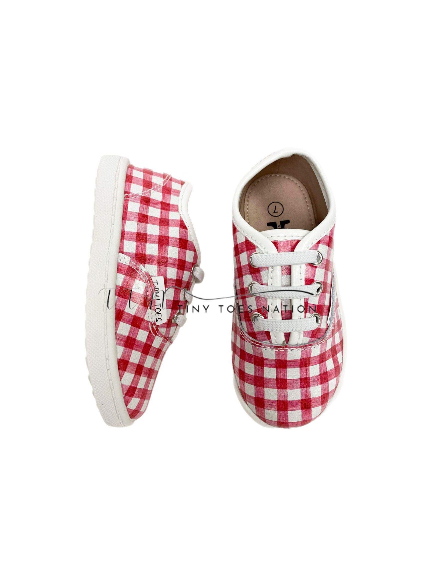 Red Gingham Adult Ivy Sneaks